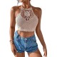 Women's Tie Backless Sleeveless Cover Up Top