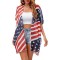 American Flag Print Kimono Lightweight Cardigan