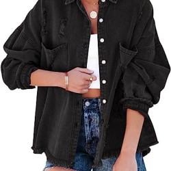 Frayed Denim Jacket