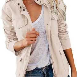 Womens Zip Up Lightweight Hoodies Casual Spring Fall Jacket