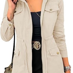 Womens Zip Up Lightweight Casual Jackets